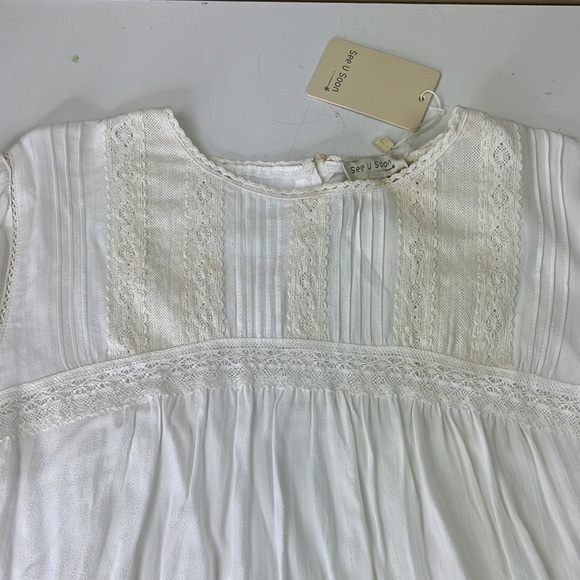 NWT See U Soon Ivory long sleeve lace blouse - Picture 5 of 12